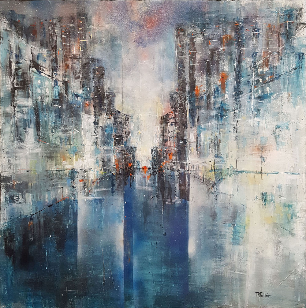 Anita Voloir - Carré Bleu Anita Voloir - Carré Bleu - 80x80