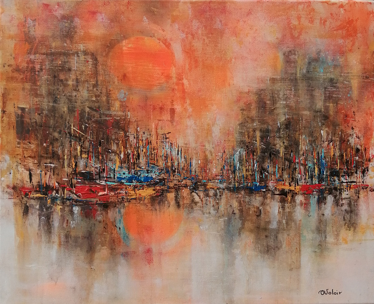 Anita Voloir - A l'arrivée ANITA-VOLOIR - Coucher de soleil