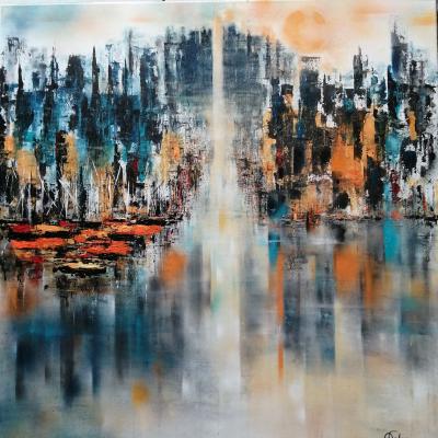 Anita Voloir 80x80 Symphonie En Couleur Galerie Urbanisme1