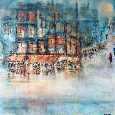 Anita Voloir La Brasserie 50x50 Acrylique