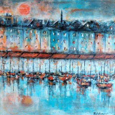 Anita Voloir Honfleur De Nuit 30x30