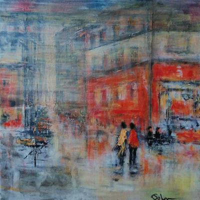 Anita Voloir La Brasserie 30x30 Acrylique