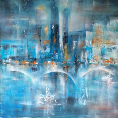 Anita Voloir Reverie 80x80 Acrylique 